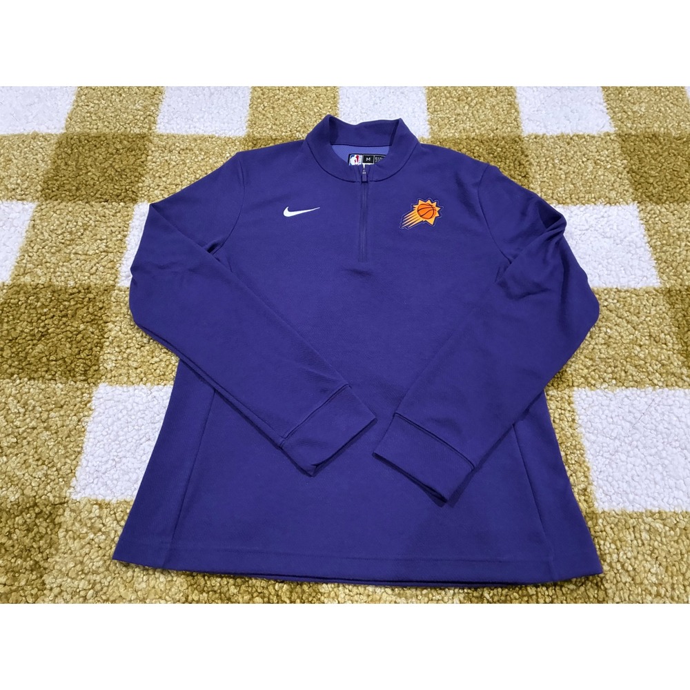 Nike Phoenix Suns NBA Dri-FIT Quarter Zip‎ Pullover Purple Mens Medium